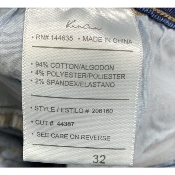 KanCan Jeans Womens 32 (36x34) Blue Super Flare High Rise Whiskered Stretch - Picture 5 of 14